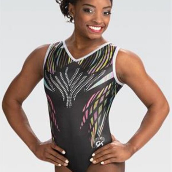 GK Simone Biles Looking Glass Leotard AXS - Picture 1 of 10